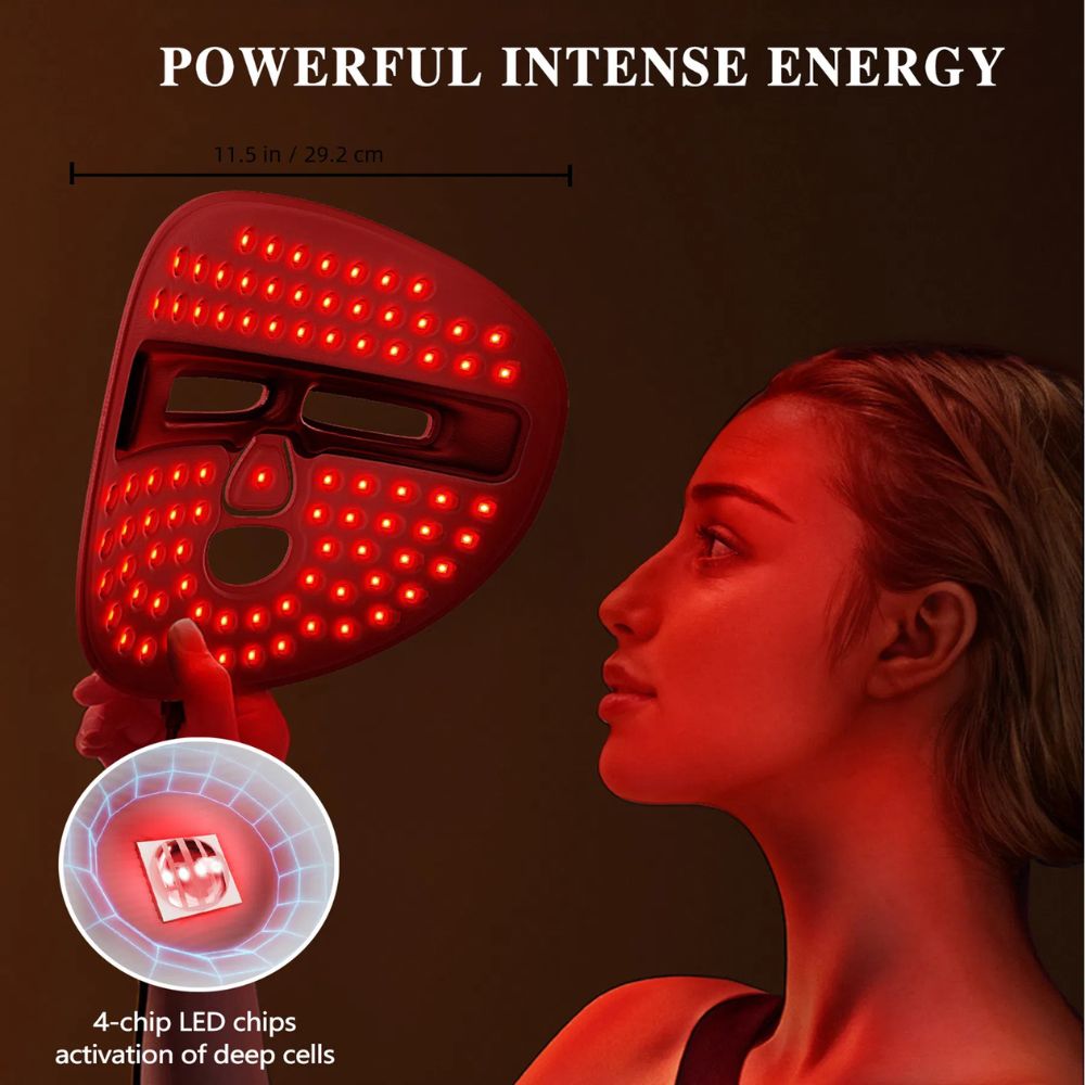 Red Light Recovery Mask — 660nm LED Light Therapy Face Mask | Skin Recovery, Tone & Post-Stress Glow