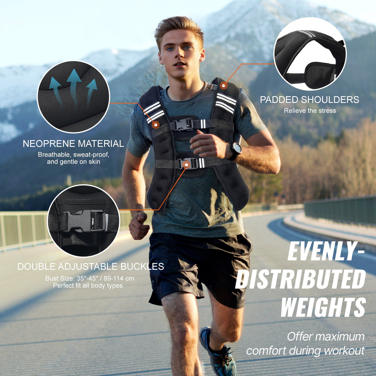 Apex Recovery Weighted Vest — 12lb & 16lb | Train Anywhere, Carry the Work With You